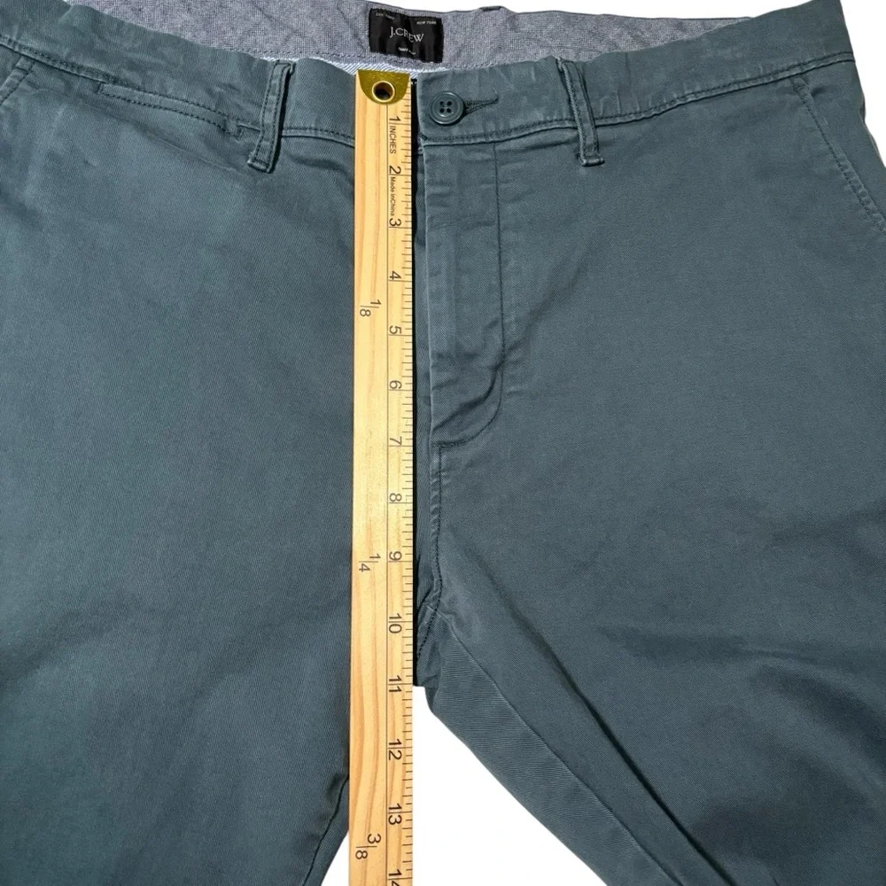J. Crew 484 Slim Fit Chino Tech Pants Men's 33x30 Green Casual Preppy- See Desc